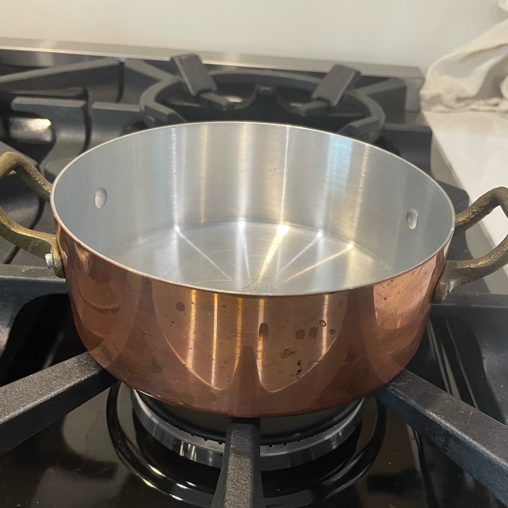 Adorable copper pot.